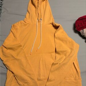 Athleta Golden Yellow Hooded Shirt